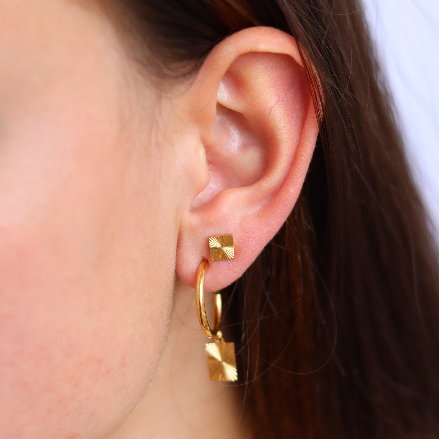Pendientes Cuadrados