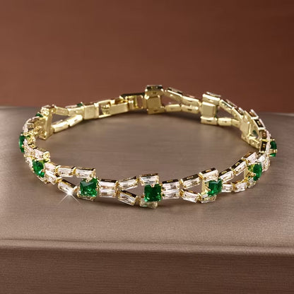 Pulsera TENNIS VERDE LINK