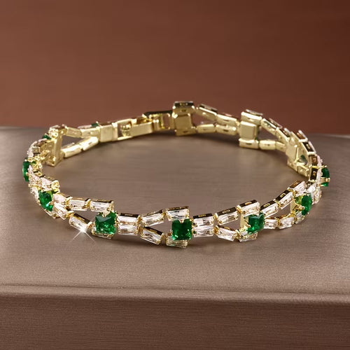 Pulsera TENNIS VERDE LINK