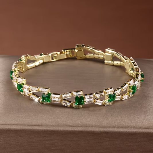 Pulsera TENNIS VERDE LINK