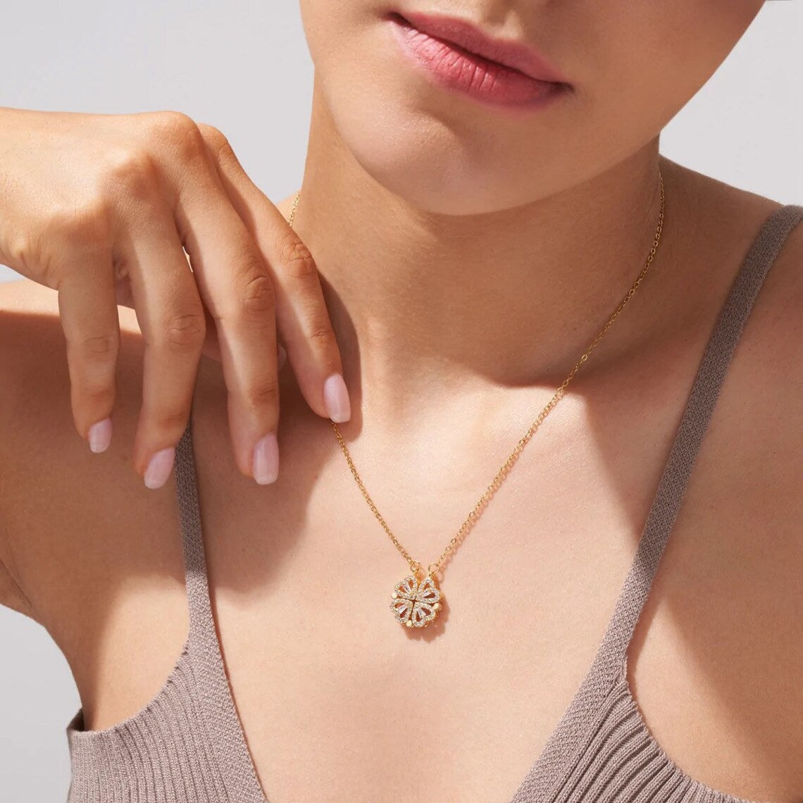 Collar Elegante Corazón de la Suerte