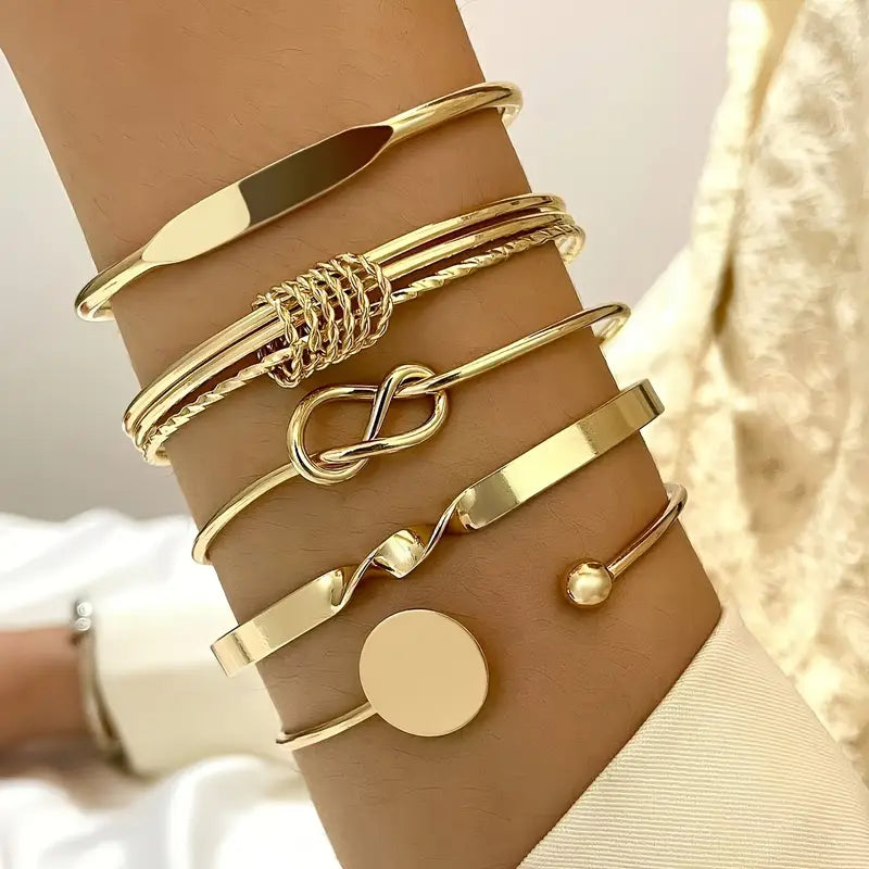 Set de Pulseras Elegance con Nudo