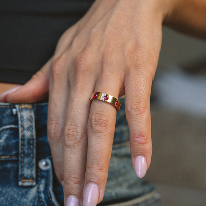 Anillo Crush Chapado en Oro