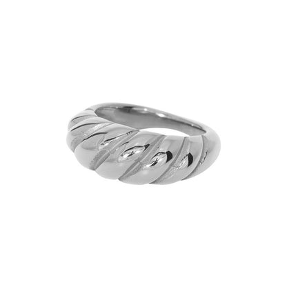 Anello Croissant Placcato Oro