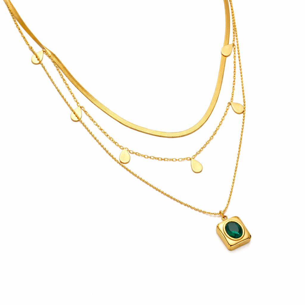Collar Esmeralda Leona