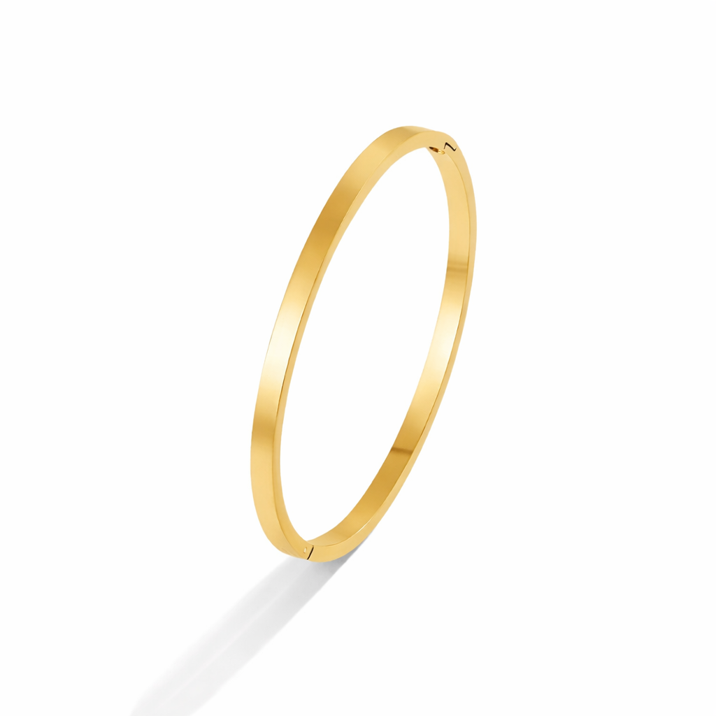 Pulsera rígida Lilah dorada