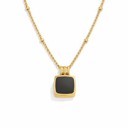 Collar Lucia con colgante negro
