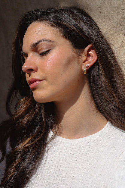 Pendientes DOUBLE PAVÉ