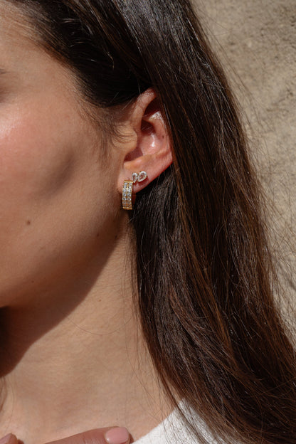 Pendientes DOUBLE PAVÉ