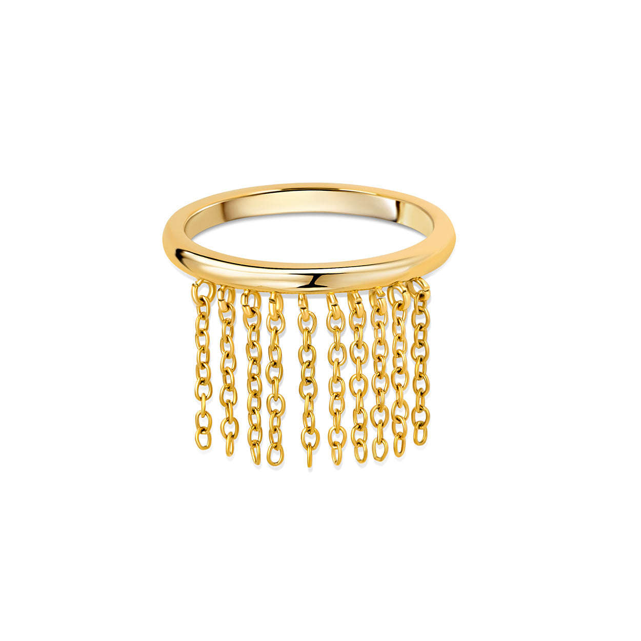 Anillo Fringe Chapado en Oro