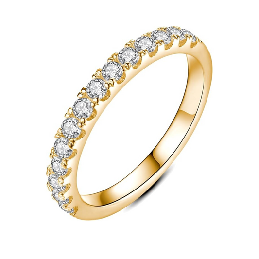 Anillo de matrimonio de moissanita