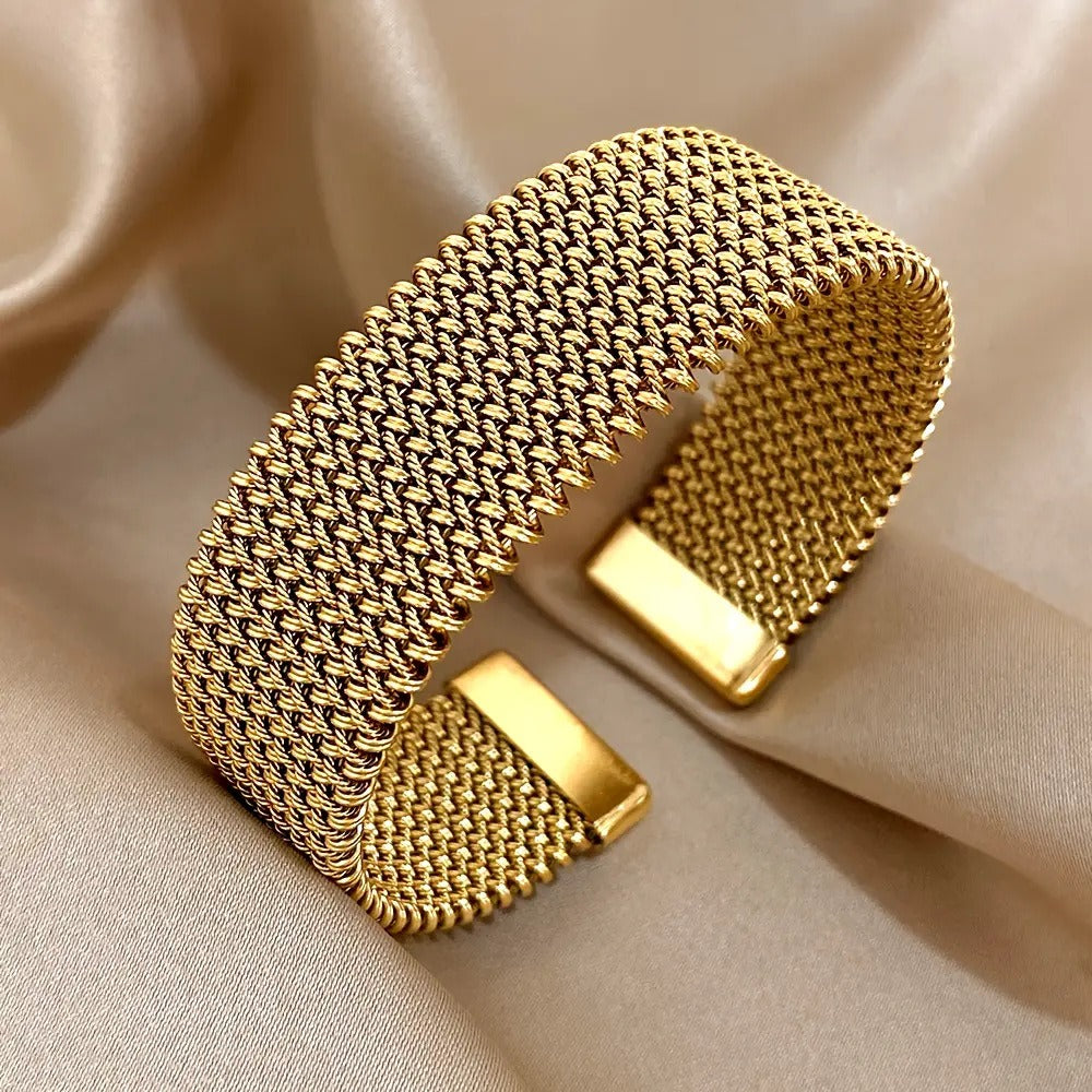 Pulsera de eslabones dorados vintage