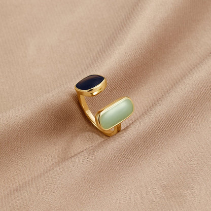 Anillo Envolvente Aguamarina