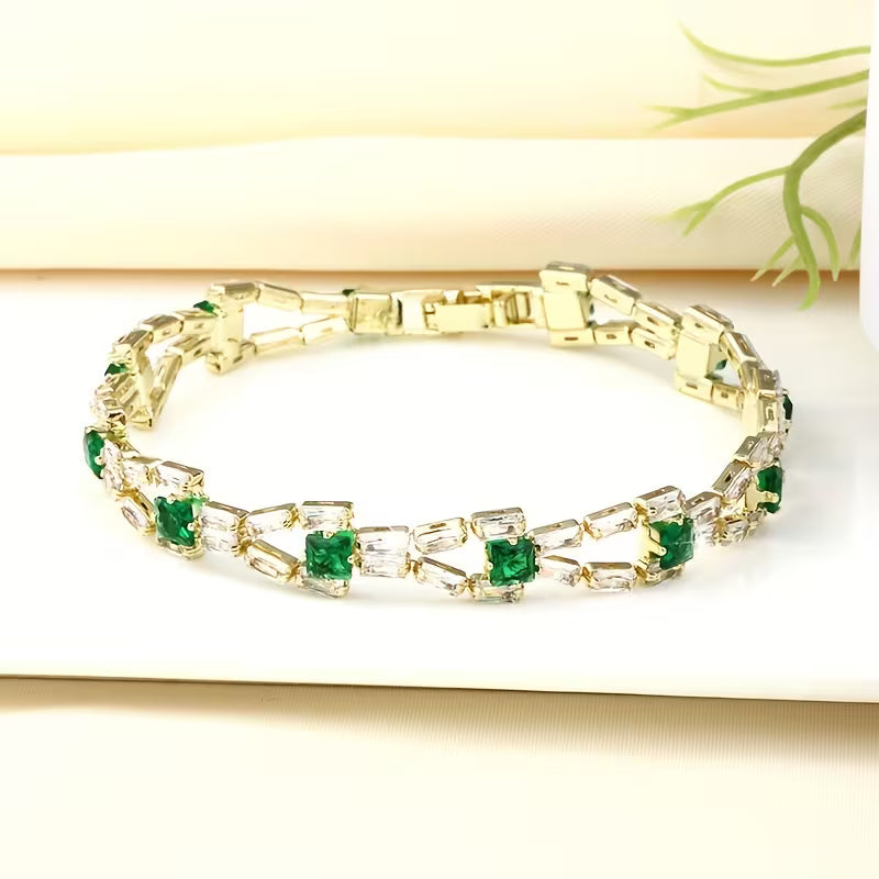 Pulsera TENNIS VERDE LINK