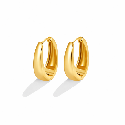Aros dorados Valentina