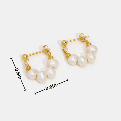 Aros con perla Celine