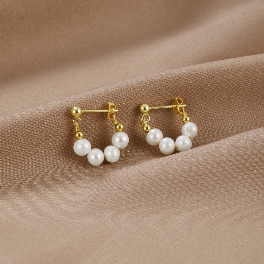 Aros con perla Celine