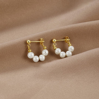 Aros con perla Celine