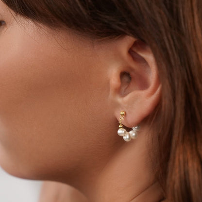 Aros con perla Celine