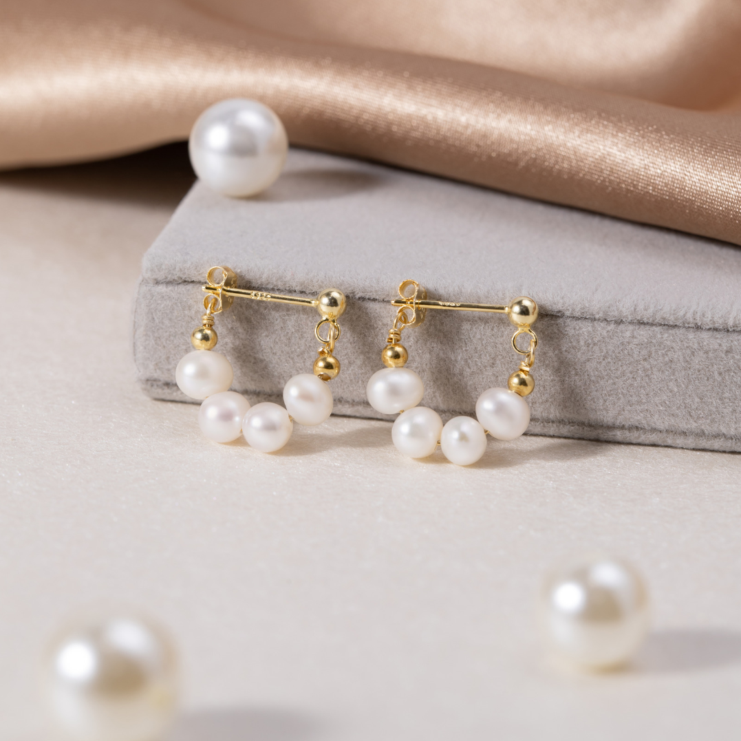 Aros con perla Celine