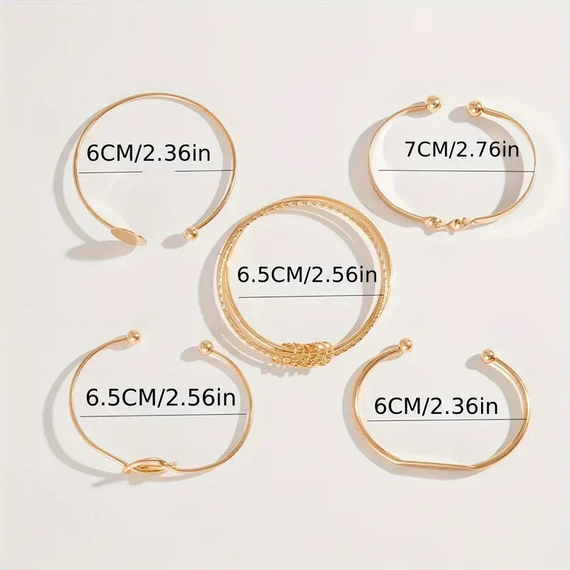 Set de Pulseras Elegance con Nudo