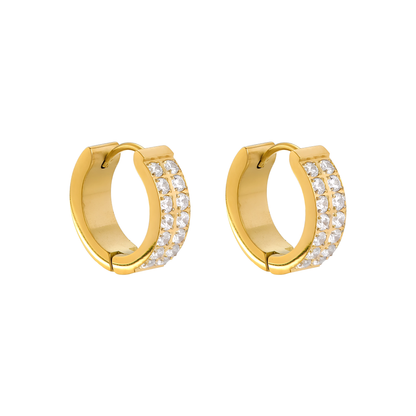 Pendientes DOUBLE PAVÉ