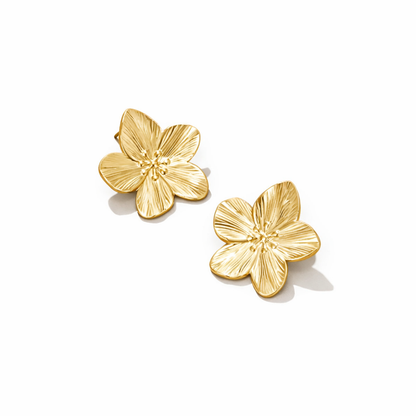 Pendientes flor de oro