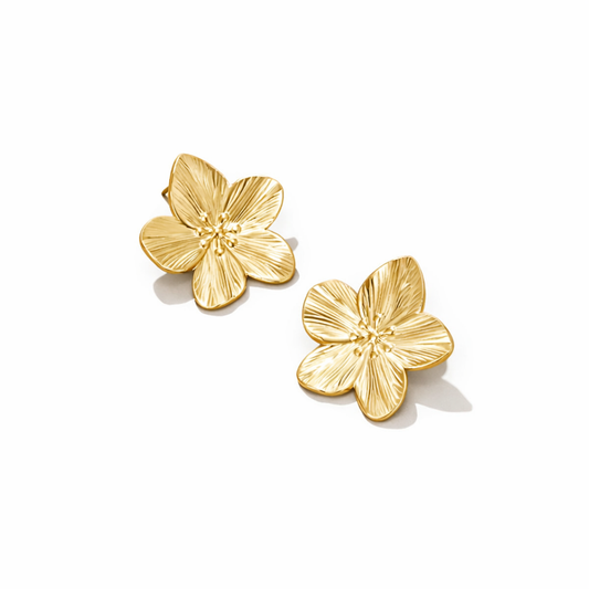 Pendientes flor de oro