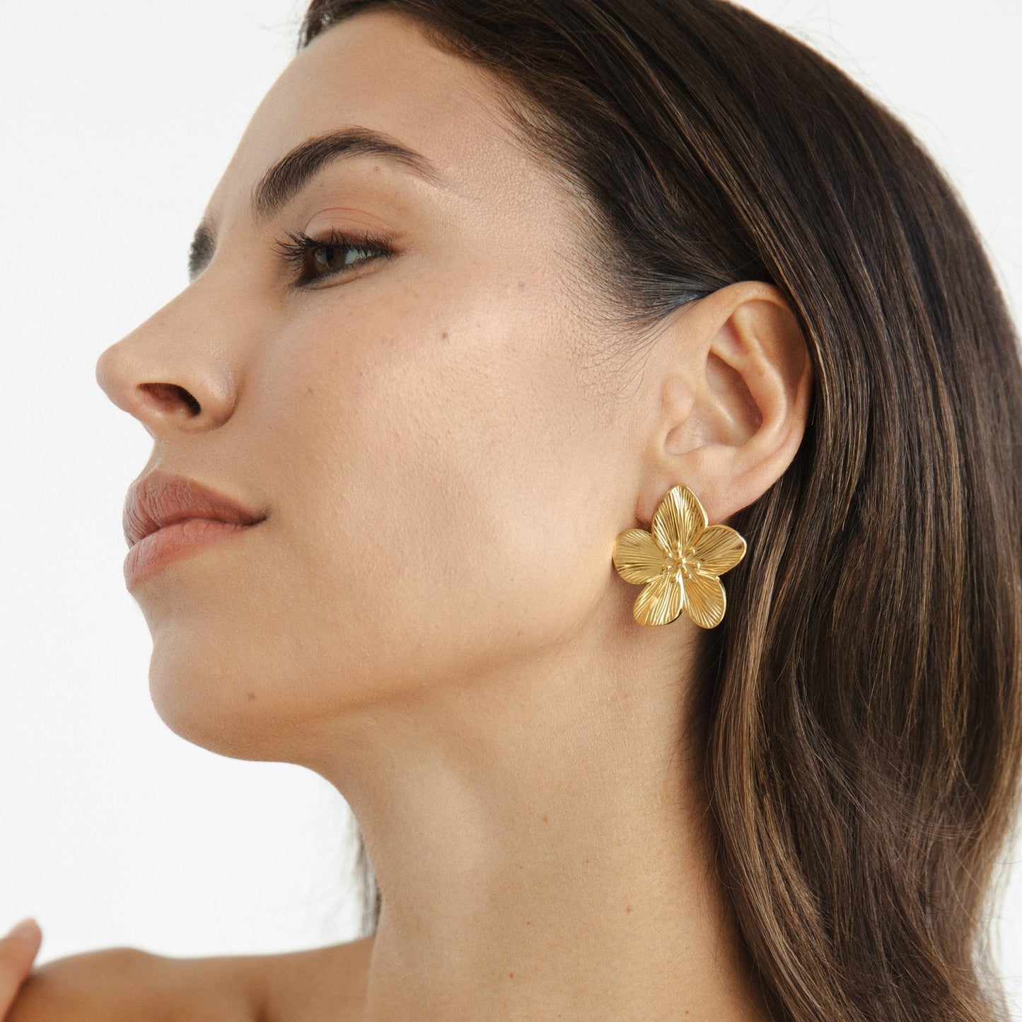 Pendientes flor de oro
