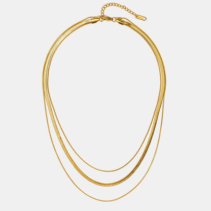 Collar de cadena multicapa