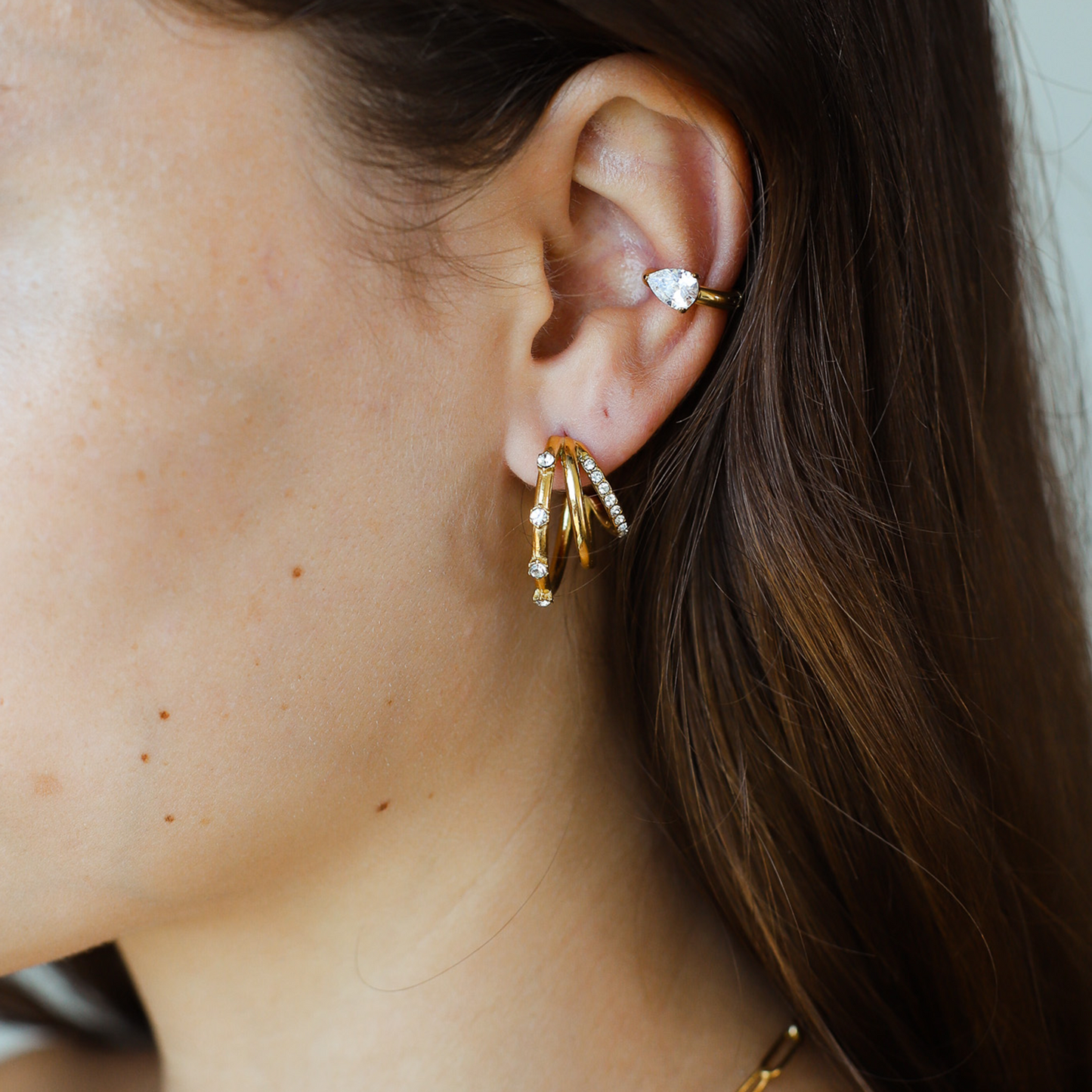 Ear Cuff con Gema