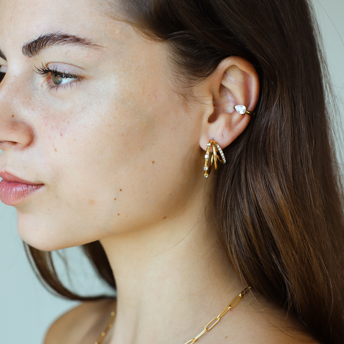 Ear Cuff con Gema