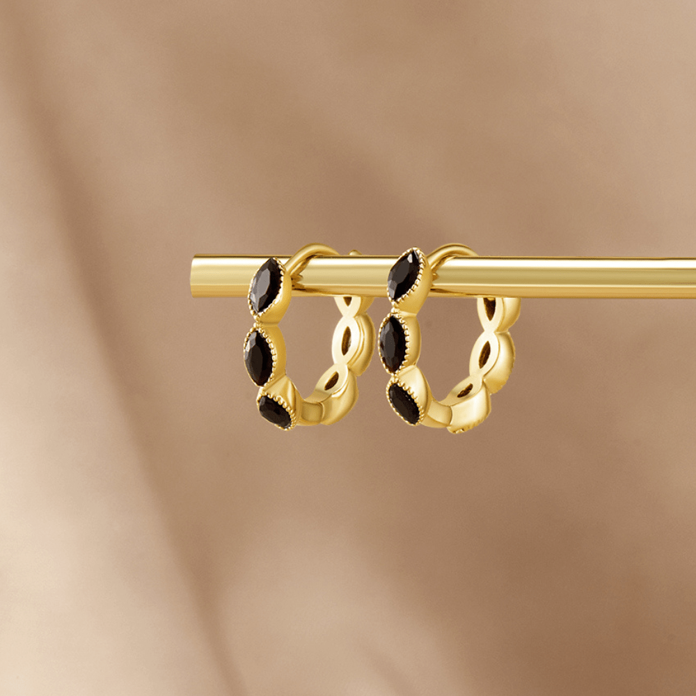 Mini aros de ónix