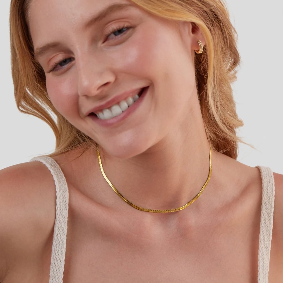 Collar Sarya Cadena Serpiente.